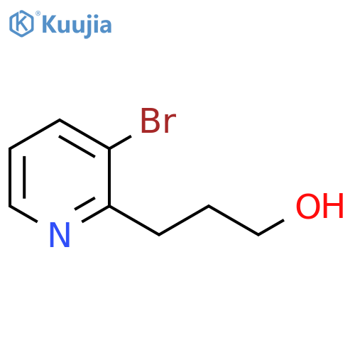 2-Pyridinepropanol, 3-bromo- structure