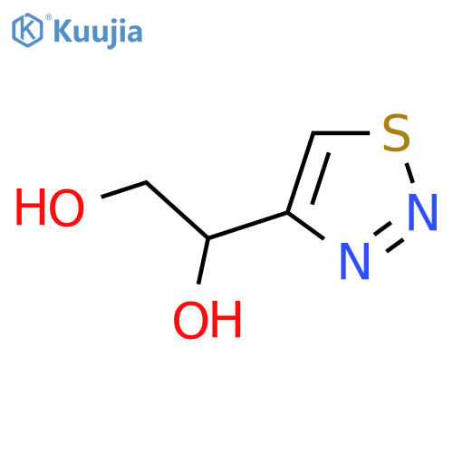 1-(1,2,3-Thiadiazol-4-yl)ethane-1,2-diol structure