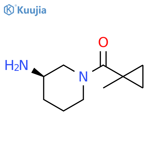 Methanone, [(3R)-3-amino-1-piperidinyl](1-methylcyclopropyl)- structure