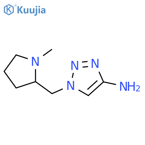 1-[(1-Methylpyrrolidin-2-yl)methyl]-1H-1,2,3-triazol-4-amine structure