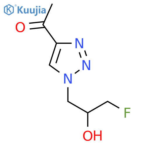 1-[1-(3-fluoro-2-hydroxypropyl)-1H-1,2,3-triazol-4-yl]ethan-1-one structure