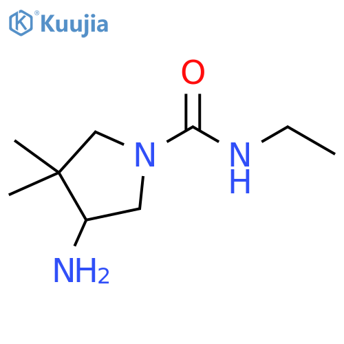 1-Pyrrolidinecarboxamide, 4-amino-N-ethyl-3,3-dimethyl- structure