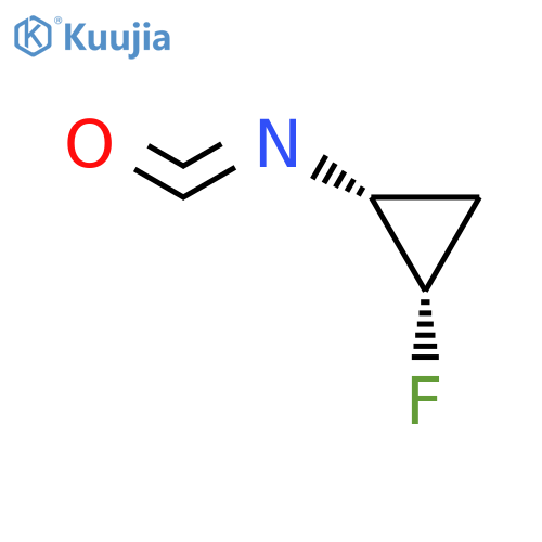 Cyclopropane, 1-fluoro-2-isocyanato-, (1S-cis)- structure