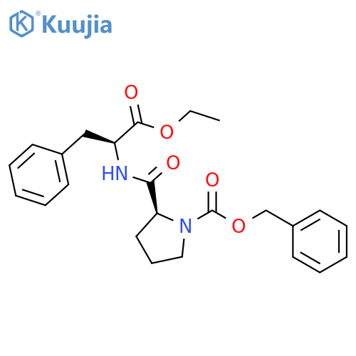 L-Phenylalanine,N-[1-[(phenylmethoxy)carbonyl]-L-prolyl]-, ethyl ester (9CI) structure