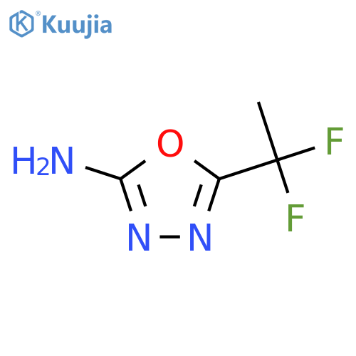 5-(1,1-Difluoroethyl)-1,3,4-oxadiazol-2-amine structure