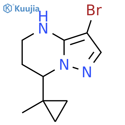 3-Bromo-7-(1-methylcyclopropyl)-4H,5H,6H,7H-pyrazolo[1,5-a]pyrimidine structure