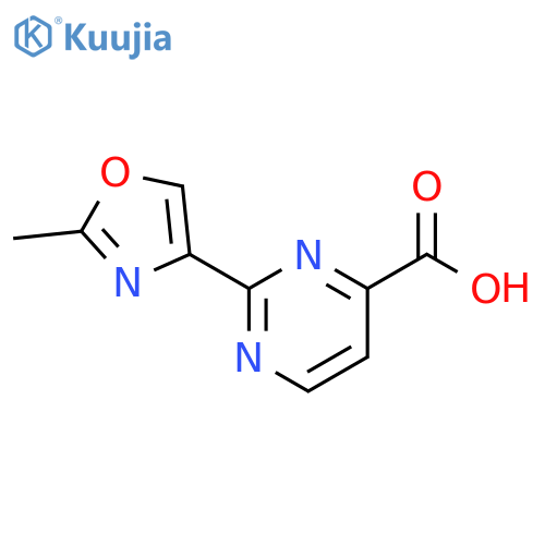 4-Pyrimidinecarboxylic acid, 2-(2-methyl-4-oxazolyl)- structure