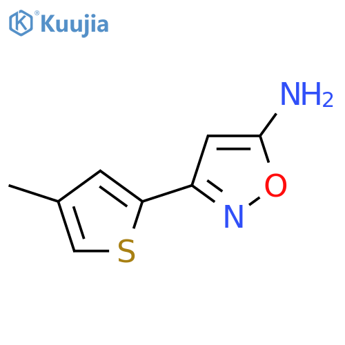 3-(4-Methylthiophen-2-yl)-1,2-oxazol-5-amine structure