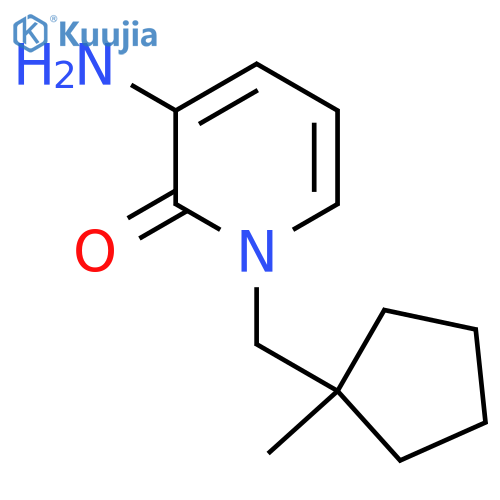 3-Amino-1-[(1-methylcyclopentyl)methyl]-1,2-dihydropyridin-2-one structure