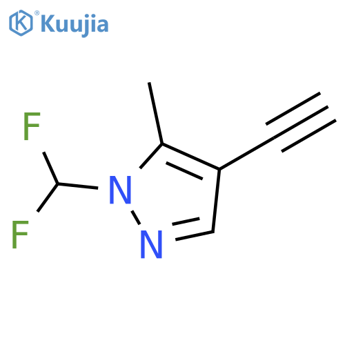 1-DIFLUOROMETHYL-4-ETHYNYL-5-METHYL-1H-PYRAZOLE structure