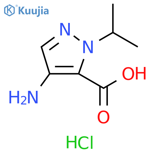 4-amino-1-isopropyl-1H-pyrazole-5-carboxylic acid structure