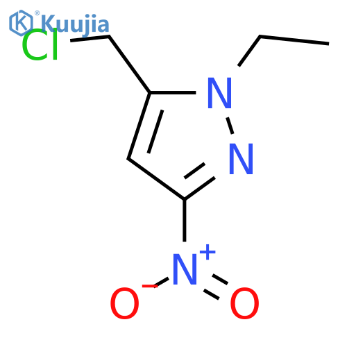 5-CHLOROMETHYL-1-ETHYL-3-NITRO-1H-PYRAZOLE structure