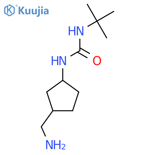 1-[3-(Aminomethyl)cyclopentyl]-3-tert-butylurea structure