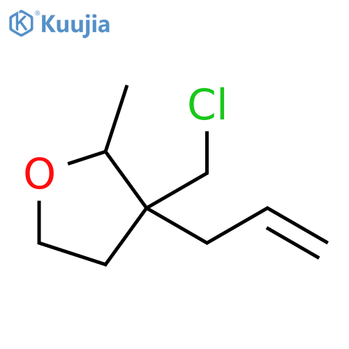 Furan, 3-(chloromethyl)tetrahydro-2-methyl-3-(2-propen-1-yl)- structure