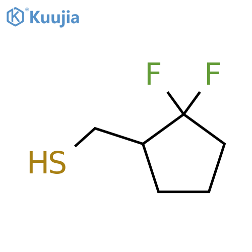 (2,2-Difluorocyclopentyl)methanethiol structure