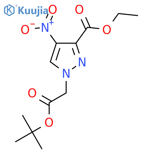 Ethyl 1-(2-tert-butoxy-2-oxoethyl)-4-nitro-1H-pyrazole-3-carboxylate structure