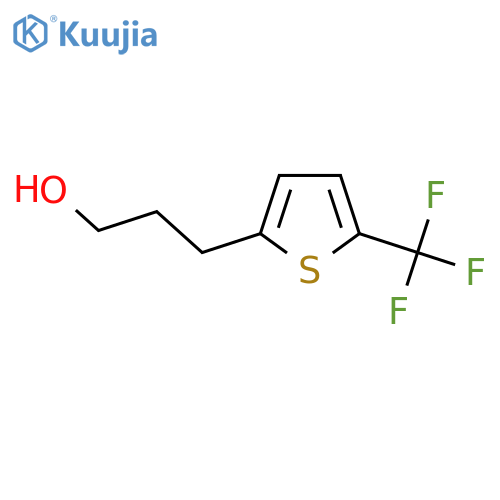 3-[5-(Trifluoromethyl)thiophen-2-yl]propan-1-ol structure