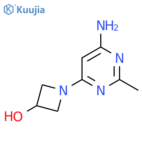 1-(6-Amino-2-methylpyrimidin-4-yl)azetidin-3-ol structure