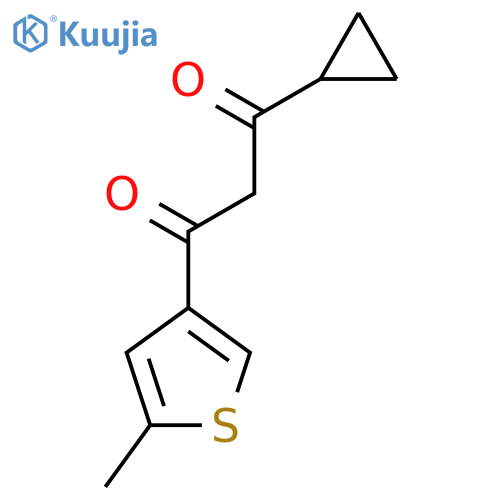 1-Cyclopropyl-3-(5-methylthiophen-3-yl)propane-1,3-dione structure