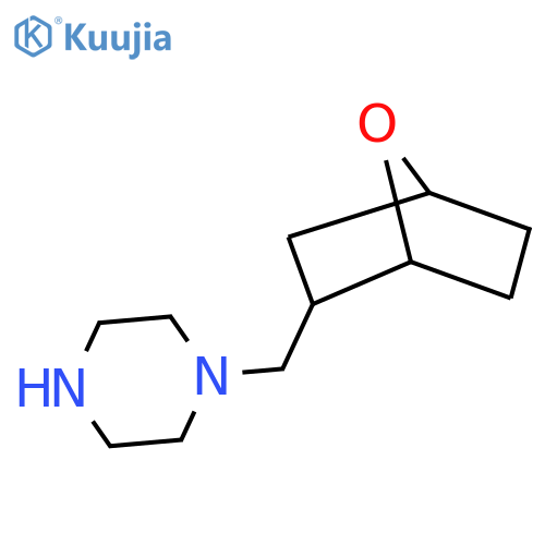 1-({7-Oxabicyclo[2.2.1]heptan-2-yl}methyl)piperazine structure