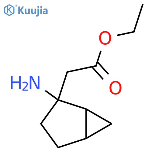 Ethyl 2-{2-aminobicyclo[3.1.0]hexan-2-yl}acetate structure