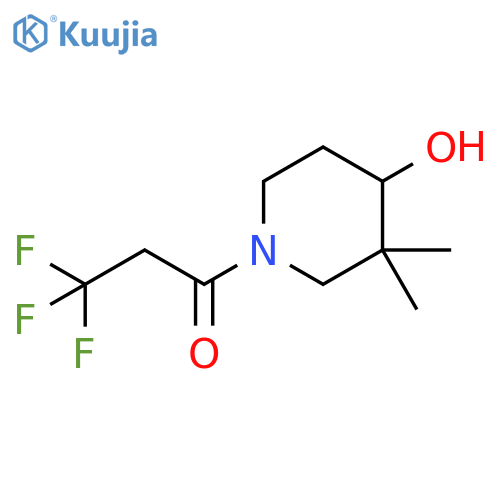 3,3,3-trifluoro-1-(4-hydroxy-3,3-dimethyl-1-piperidyl)propan-1-one structure