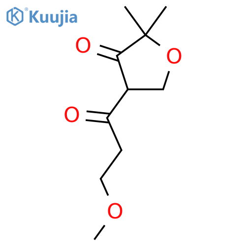 4-(3-Methoxypropanoyl)-2,2-dimethyloxolan-3-one structure