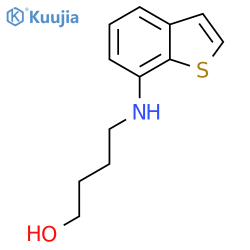 4-[(1-Benzothiophen-7-yl)amino]butan-1-ol structure