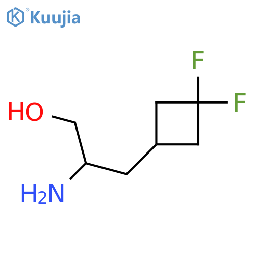 2-Amino-3-(3,3-difluorocyclobutyl)propan-1-ol structure