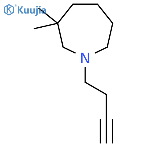 1-But-3-ynyl-3,3-dimethylazepane structure