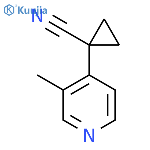 1-(3-Methylpyridin-4-yl)cyclopropane-1-carbonitrile structure