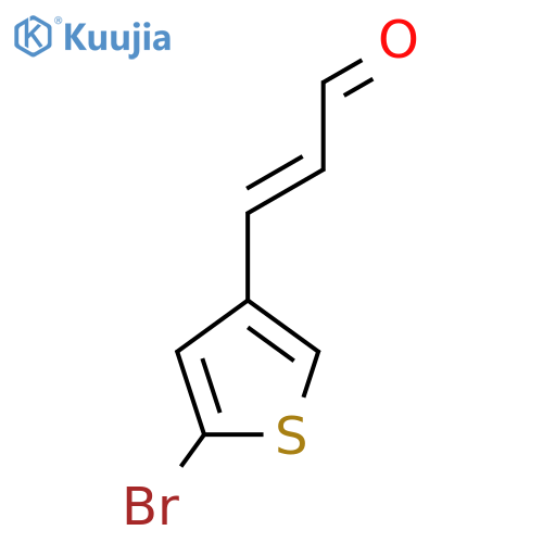 3-(5-Bromothiophen-3-yl)prop-2-enal structure