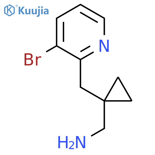 {1-[(3-Bromopyridin-2-yl)methyl]cyclopropyl}methanamine structure