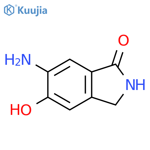 6-Amino-5-hydroxy-2,3-dihydro-1H-isoindol-1-one structure