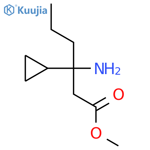 Methyl 3-amino-3-cyclopropylhexanoate structure