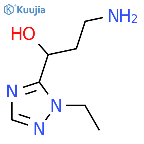1H-1,2,4-Triazole-5-methanol, α-(2-aminoethyl)-1-ethyl- structure