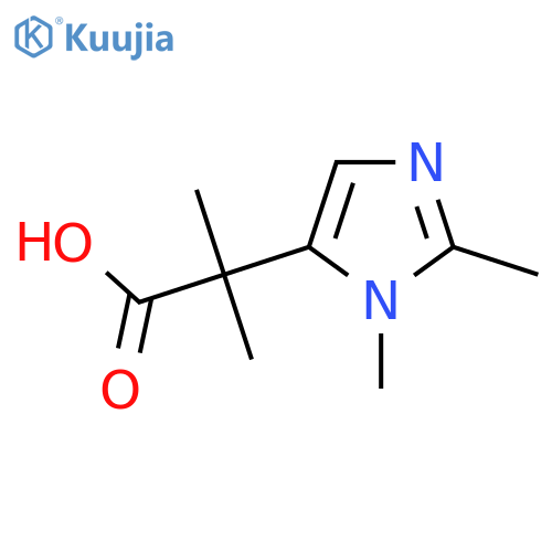 2-(1,2-Dimethyl-1H-imidazol-5-yl)-2-methylpropanoic acid structure