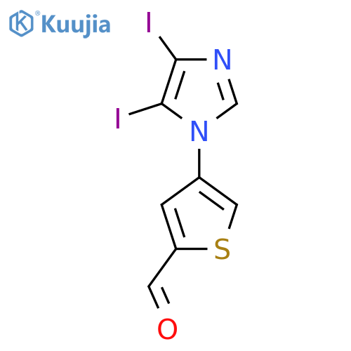 4-(4,5-Diiodo-1H-imidazol-1-yl)thiophene-2-carbaldehyde structure