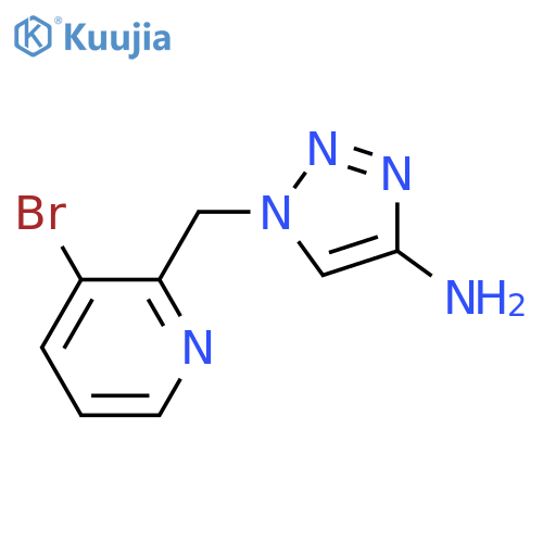 1-[(3-Bromopyridin-2-yl)methyl]-1H-1,2,3-triazol-4-amine structure