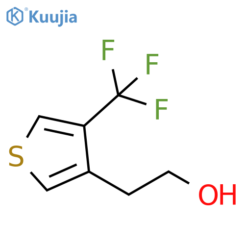 2-4-(trifluoromethyl)thiophen-3-ylethan-1-ol structure