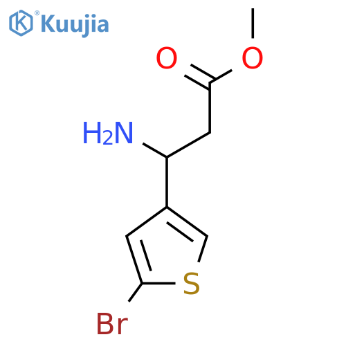 Methyl 3-amino-3-(5-bromothiophen-3-yl)propanoate structure