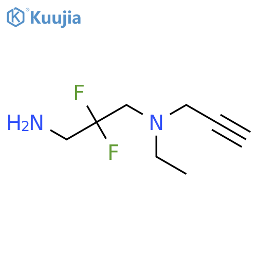 N'-ethyl-2,2-difluoro-N'-prop-2-ynylpropane-1,3-diamine structure