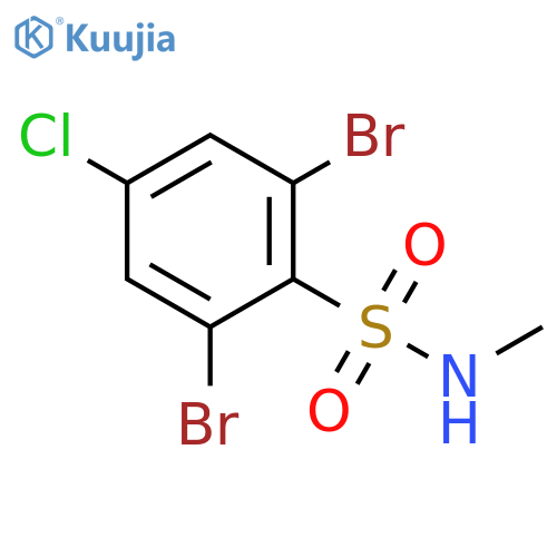 2,6-Dibromo-4-chloro-N-methylbenzenesulfonamide structure
