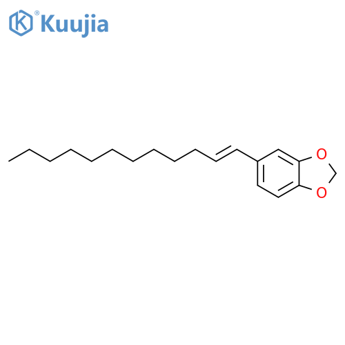 1,3-Benzodioxole,5-(1E)-1-dodecenyl- structure
