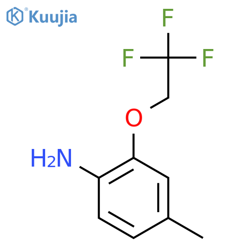 4-Methyl-2-(2,2,2-trifluoroethoxy)aniline structure