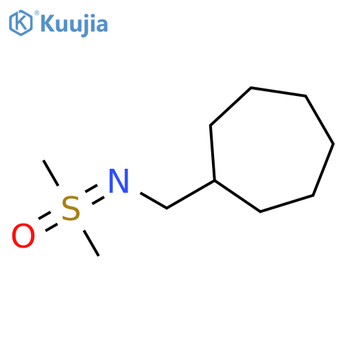 Cycloheptanemethanamine, N-(dimethyloxido-λ4-sulfanylidene)- structure