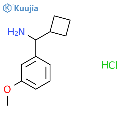 1-cyclobutyl-1-(3-methoxyphenyl)methanamine hydrochloride structure