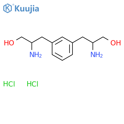 2-Amino-3-[3-(2-amino-3-hydroxypropyl)phenyl]propan-1-ol dihydrochloride structure