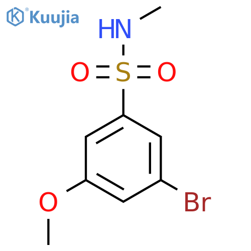 3-Bromo-5-methoxy-N-methylbenzene-1-sulfonamide structure