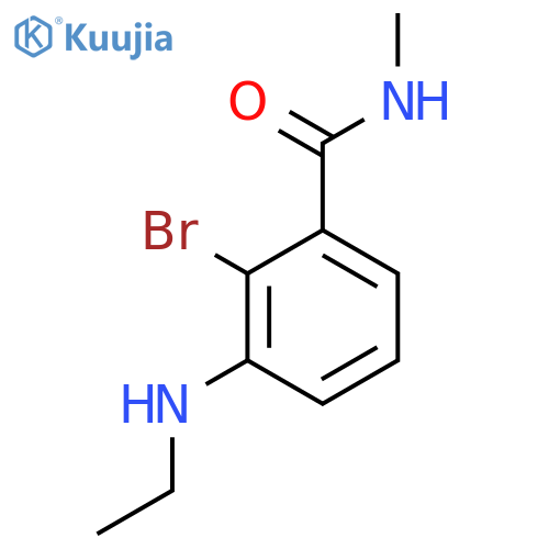 2-bromo-3-(ethylamino)-N-methylbenzamide structure